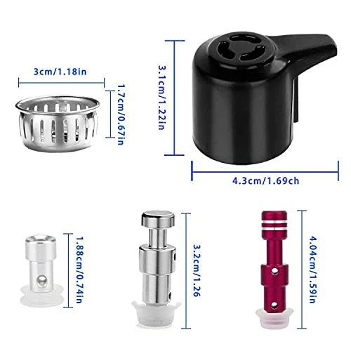 Steam Release Handle,Float Valve Replacement Parts with Anti-Block Shield DUO
