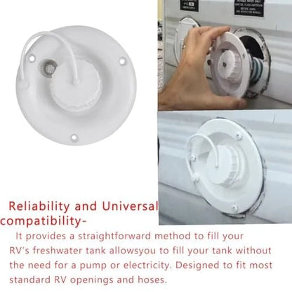 ARYEIELLSOW 222PW-A Fresh Water Fills Cap Replacement Parts for RV White