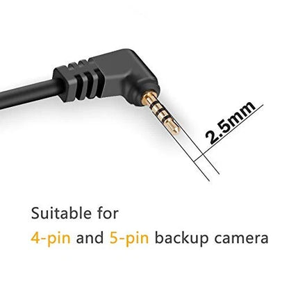 YQMAJIM Dash Cam Backup Camera Extension Cord,16.5 Ft 2.5mm Male to 16.5 FT