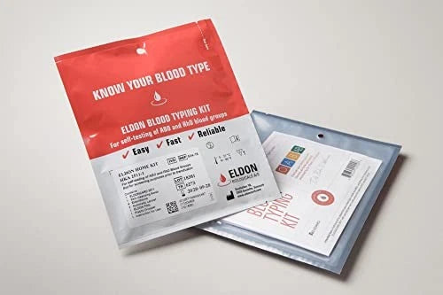Eldoncard INC Blood Type Test (Complete KIT) - Find Out if 11 Piece Set, Red