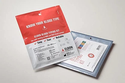 Eldoncard INC Blood Type Test (Complete KIT) - Find Out if 11 Piece Set, Red