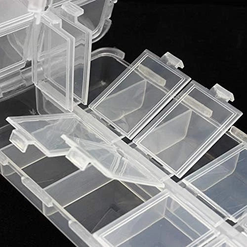 OriGlam Premium 20 Compartments Tackle Boxes, Utility Transparent
