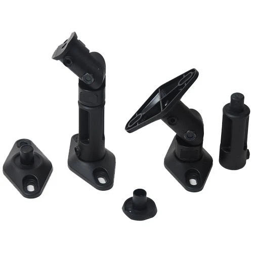 VideoSecu 2 Satellite Speaker Wall Ceiling Mounts Brackets 1EH (Black, Black