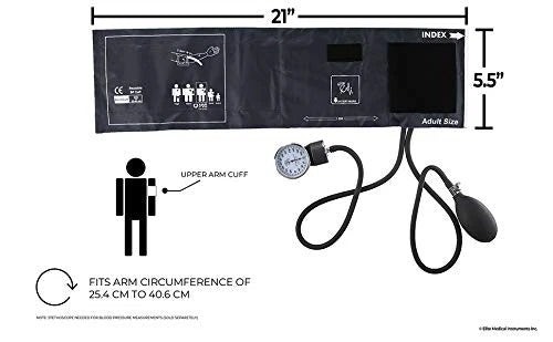 EMI EBE-340 Sprague Rappaport Stethoscope with Black Aneroid Baby Blue/Black