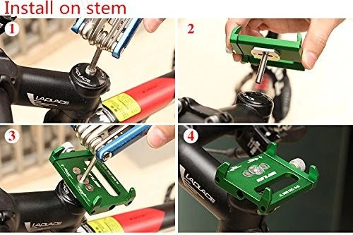 GUB G-85 Bike CNC Phone Holder 4.2-7.0 inch Mount Support GPS black