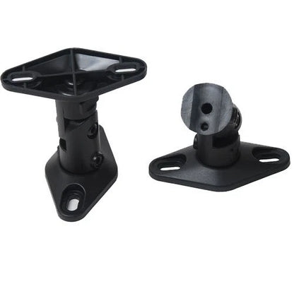 VideoSecu 2 Satellite Speaker Wall Ceiling Mounts Brackets 1EH (Black, Black