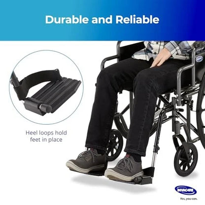 Invacare T93HCP Wheelchair Hemi Footrest with Composite Universal Fit, Black