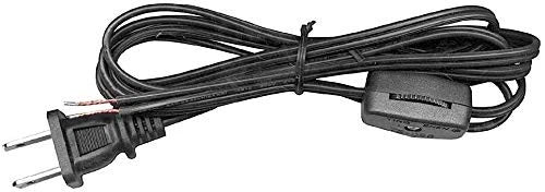 B&P Lamp Keyless Table Wiring Kit with Plastic Socket and 8 foot, Black