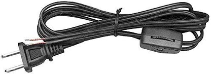 B&P Lamp Keyless Table Wiring Kit with Plastic Socket and 8 foot, Black