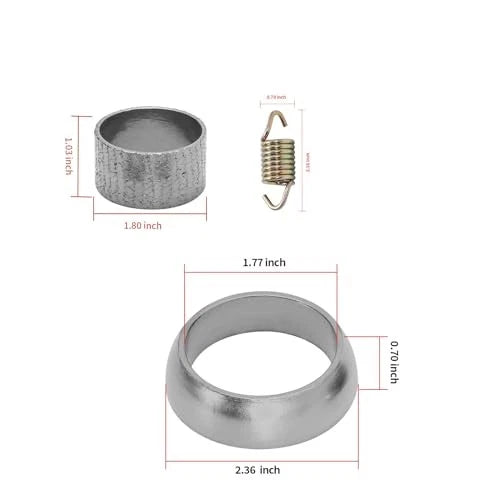 Exhaust Muffler Gasket Seal Spring Rebuild Kit Replacement for Polaris...