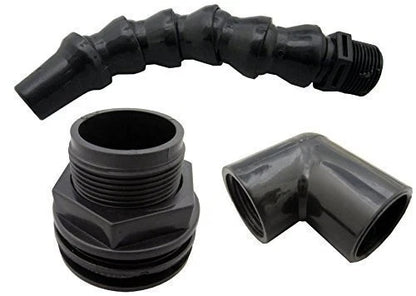 Aquarium Return Fitting Kit (Sch40 PVC Not Included) - 3/4" Slip/Slip...