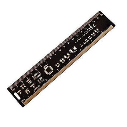 Mayata 3PCS/4PCS 15cm 20cm 25cm 30cm Multifunctional PCB Ruler black