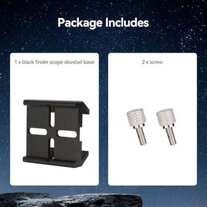 SVBONY Universal Dovetail Base, Finderscope Mount Bracket, for black