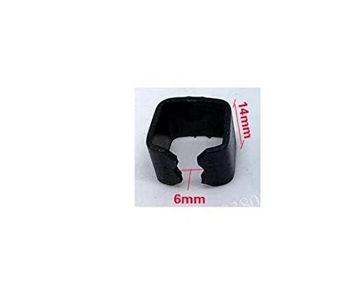 6 Pieces Jack Hoop Claw Clamp Clips, 6mm & 8mm 2T Horizontal Car Floor Black
