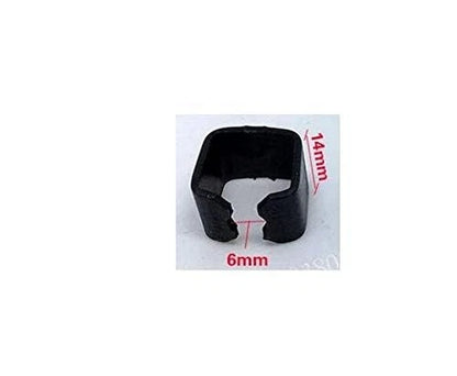 6 Pieces Jack Hoop Claw Clamp Clips, 6mm & 8mm 2T Horizontal Car Floor Black