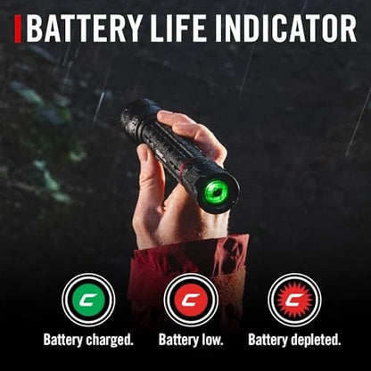 Coast XP14R 4500 Lumen USB-C Rechargeable LED Flashlight with Slide Black