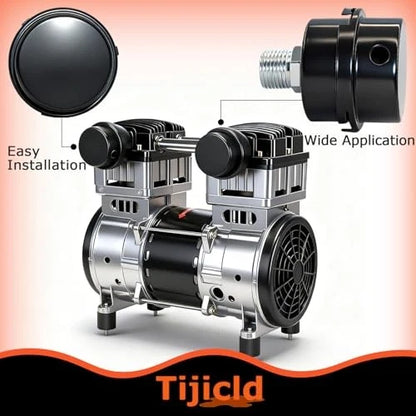 1/2" Thread Air Compressor Silencer, Intake Filter Sound...