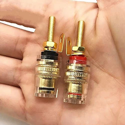 bnafes 4mm Banana Plug Socket, Gold Plate Binding Post for Amplifier Speaker...