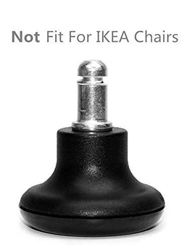Bell Glides Replacement Office Chair or Stool Swivel Low Profile, Black
