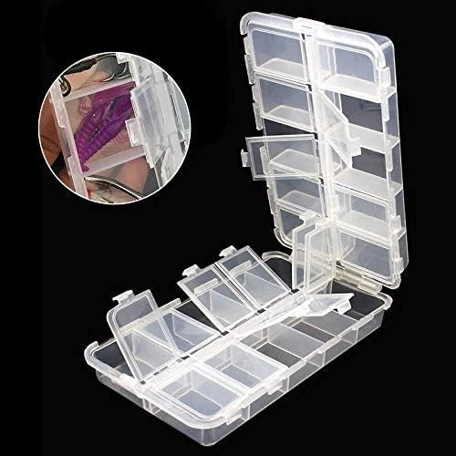 OriGlam Premium 20 Compartments Tackle Boxes, Utility Transparent