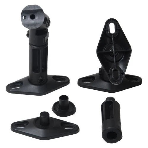 VideoSecu 2 Satellite Speaker Wall Ceiling Mounts Brackets 1EH (Black, Black