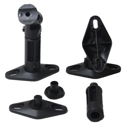 VideoSecu 2 Satellite Speaker Wall Ceiling Mounts Brackets 1EH (Black, Black