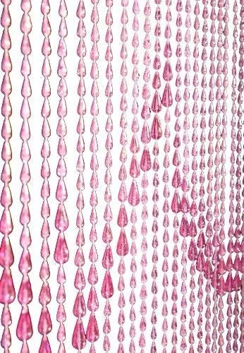 FlavorThings 3 FT X 9 34 Strands 36"W x 72"L (Pack of 1), Pink Iridescent