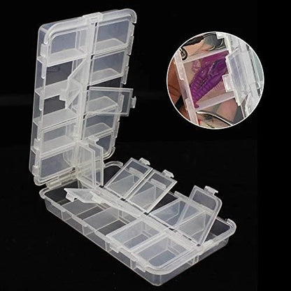 OriGlam Premium 20 Compartments Tackle Boxes, Utility Transparent