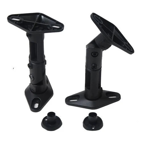 VideoSecu 2 Satellite Speaker Wall Ceiling Mounts Brackets 1EH (Black, Black