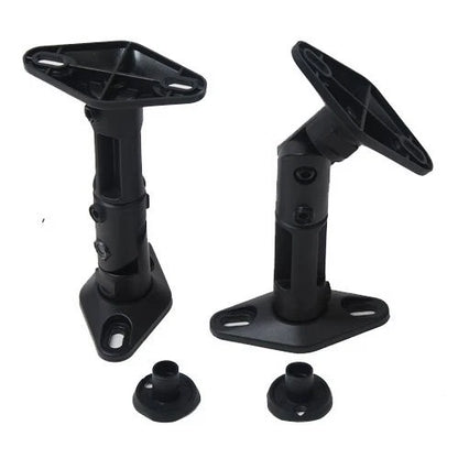 VideoSecu 2 Satellite Speaker Wall Ceiling Mounts Brackets 1EH (Black, Black