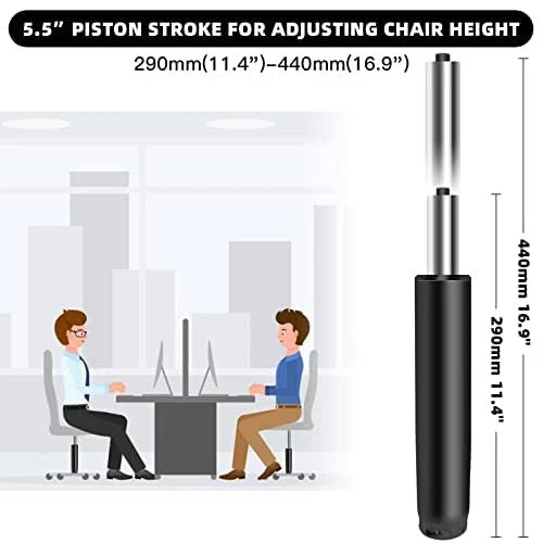 Omyoffice 5.5 inch Office Chair Gas Lift Cylinder-Office inch, Black