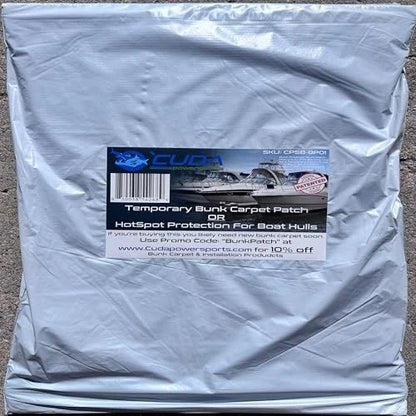 Boat Trailer Bunk Carpet Patch - 80oz syd - PATCH - 14in x10.5in, Black