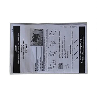 Metra Electronics 95-7406 Double DIN Installation Dash Kit armada, Silver